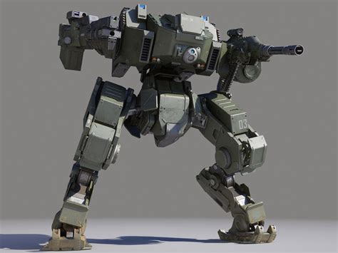 Artstation Mech Mistfly Games In 2022 Mech Combat Robot 3d Model