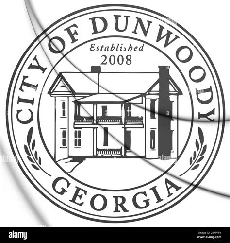 3d Seal Of Dunwoody Georgia Usa 3d Illustration Stock Photo Alamy