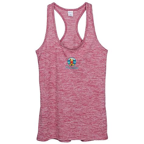 Voltage Heather Racerback Tank Ladies Embroidered 139369 L Rb E