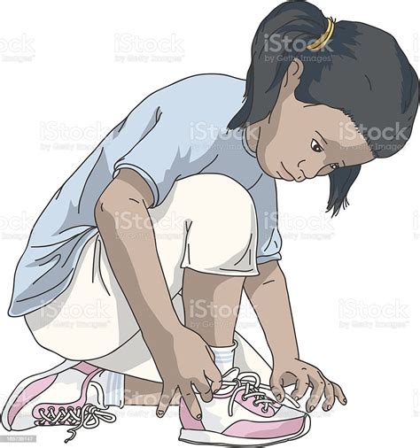 Tying Shoes Stock Illustration Download Image Now Istock