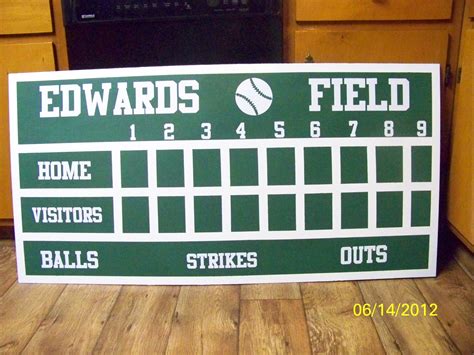 Diy Baseball Scoreboard A Wonderful Homemade T For Any Baseball