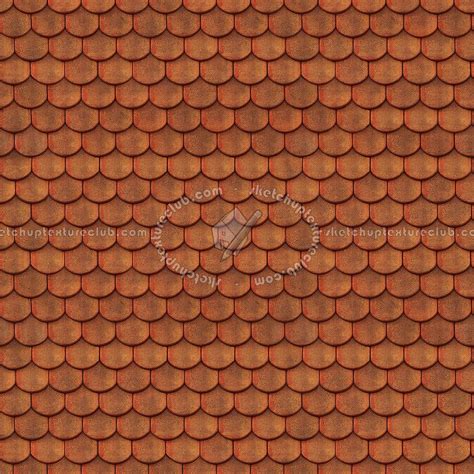 Meursault Shingles Clay Roof Tile Texture Seamless 03506