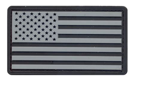 Usa Pvc Military American Flag Patch With Hook Velcro Backing Grunt Force