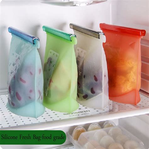 Hot Selling Silicone Food Storage Bags Eco Friendly Washable Reusable