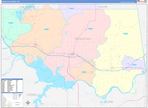 Maps Of Sequoyah County Oklahoma