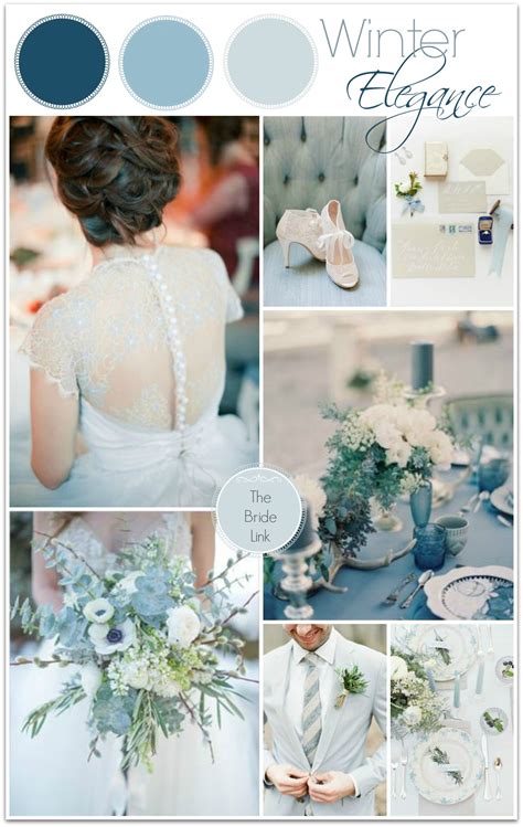 Blue Winter Wedding Color Ideas Bride Link