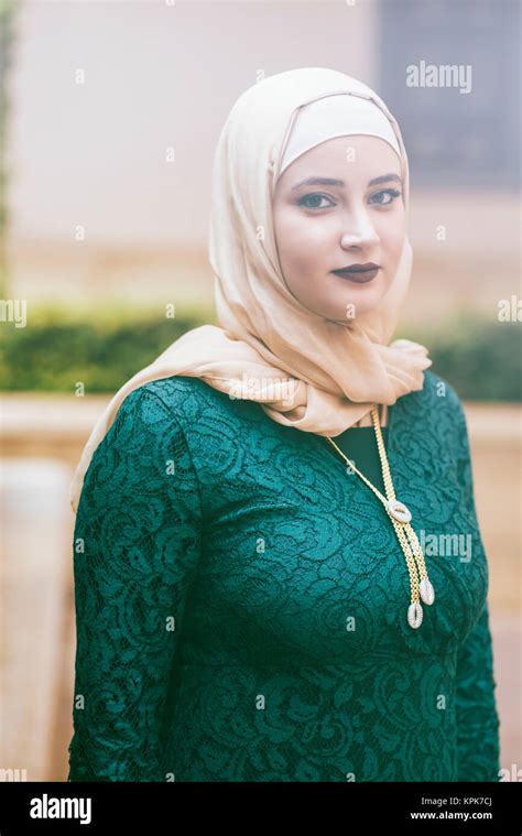 Beautiful Muslim Woman Wearing Hijab Standing Outdoors Stock Photo Alamy
