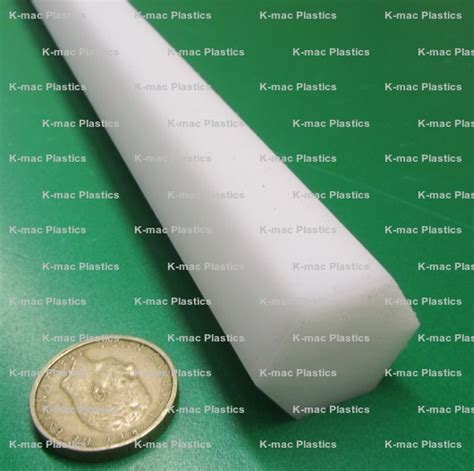 Delrin Acetal Hex Rods 188 250 313 375 Hex Sizes