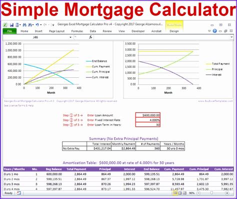 Adjust the home price, loan term, down payment and interest rate to see how your monthly payment varies. 10 Mortgage Template Excel - Excel Templates - Excel Templates