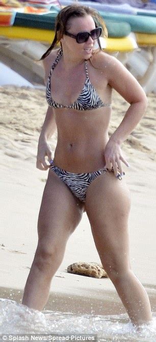 kimberley walsh shows off her post strictly figure on holiday in the caribbean daily mail online