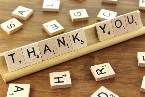 Thank You Free Of Charge Creative Commons Wooden Tile Image