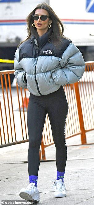 Emily Ratajkowski Is Seen In A Puffy Jacket As She Runs Errands In Nyc