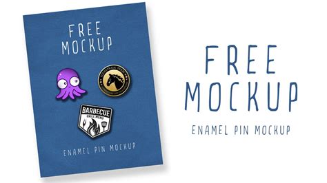 Free Enamel Pin Mockup · Pinspiry