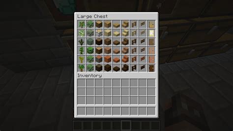You Can Fill A Double Chest With Items Of Each Wood Type Exactly