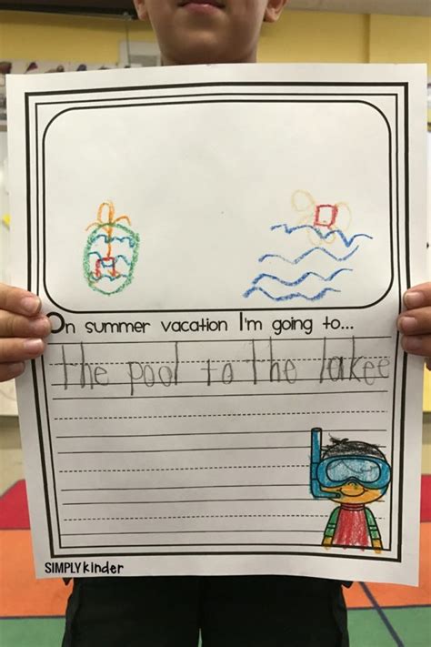 Worksheets are 100 summer vacation words word search. Free Summer Vacation Writing Pages - Simply Kinder