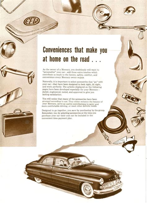 1949 Mercury Styled Accessories Brochure Page 2