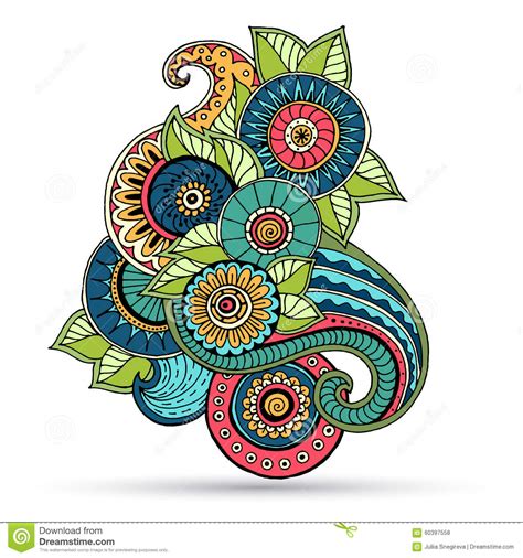 Included in the collection are 6 full, highly detailed designs and 12 highly detailed design elements that can be used for your own mehndi style compositions. Floral Zentangle, Doodle Henna Paisley Mehndi Design ...
