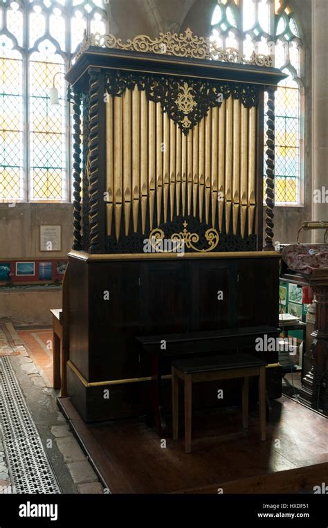 The Organ In St Mary S Church Wiveton Norfolk England Uk Stock