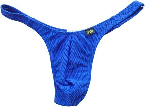 Bodywear Mens Thong Underwear Mesh Made In Japan Blue Uk Fashion