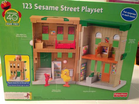 New In Box Fisher Price 123 Sesame Street Playsetbig Bird Elmofolds