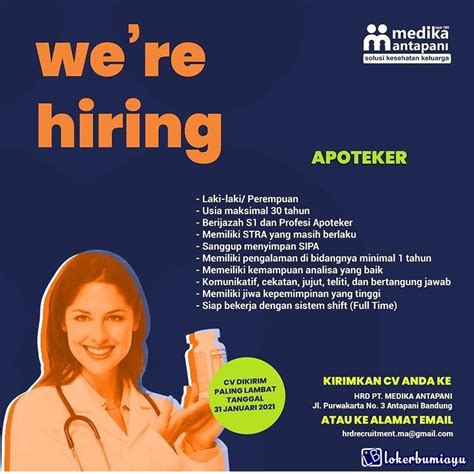 Temukan lompatan karir impian anda disini ! #lokermedikaantapani hashtag lowongan kerja di Loker ...