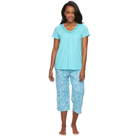 Womens Croft And Barrow® Pajamas Morning Shine Capri Pajama Set