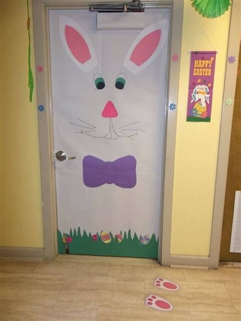 45 Awesome Easter Door Decorations Ideas Easter Door Decor Door Decorations Classroom School