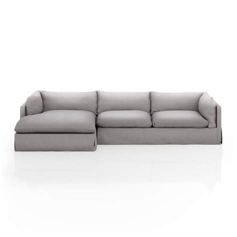 Habitat 2pc Laf Sectional 133 Dove In 2022 Sectional Slipcover