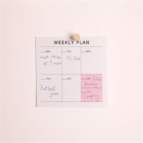 Weekly Planner Sticky Notes Pad Manufacturer Weekly Planner Sticky