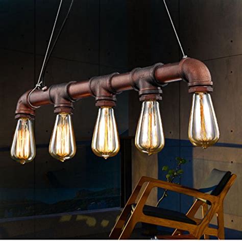 Retro Dig® Steampunk Industrial Vintage Rustic Ceiling Lighting Copper Pendant Pipe Light