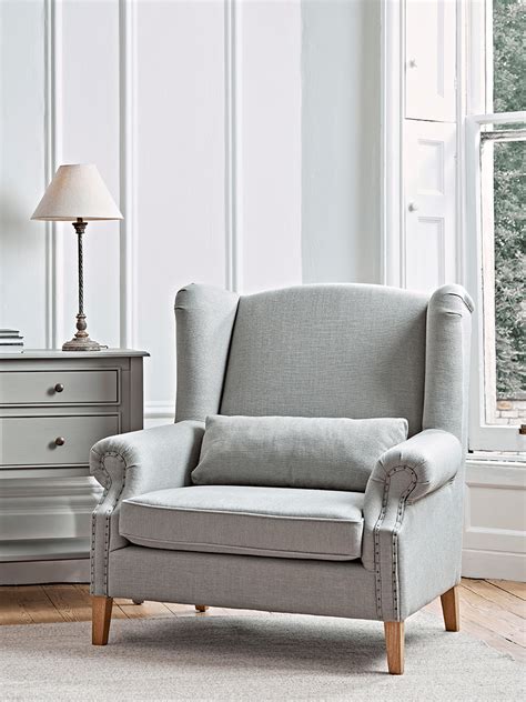 Yaheetech accent chair armchair living room chair upholstered barrel chair velvet comfy lounge chair sofa side chair for living room bedroom dining room office grey. Ana Oversized Armchair - Grey | Grey armchair, Armchair ...