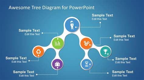 How this works is learn how to make a slideshow and more with beginner to pro in powerpoint: Simple Tree Diagrams Data Structure with Icons - SlideModel