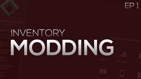 Universal minecraft editor specialty modsshow all. Modding Minecraft EP 1 Inventory/ Universal Minecraft ...