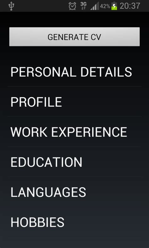 Curriculum Vitae Apk Para Android Download
