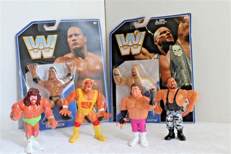 4 Figure Lot Wwe Wwf Wrestlers Titan Sports Vintage 1990s 45 Figures