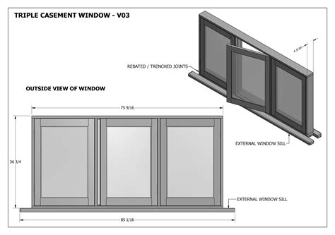 Timber Casement Windows V03 Building Plans 2d And 3d Make Your Own