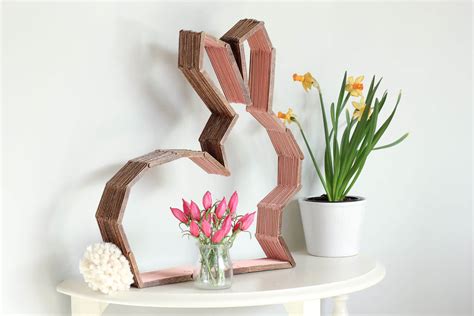 Enjoy what do you think of the new angle?? DIY Modern Bunny Wall Decor - Perfect for Easter or a Nursery!