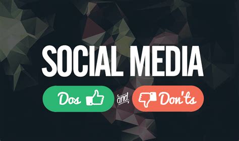 The Dos And Donts Of Using Social Media For Business Infographic Social Media Today