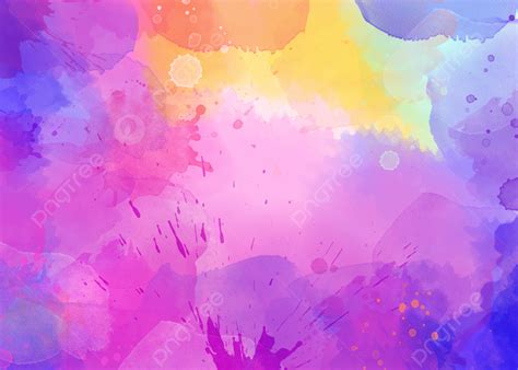Purple Watercolor Pen Drawing Colorful Background Watercolor