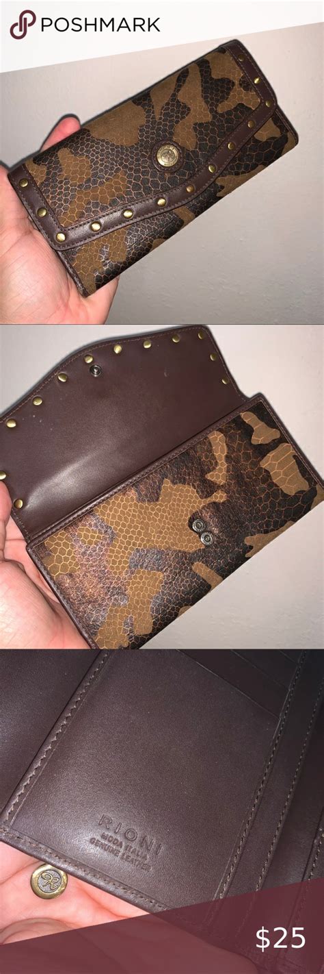 Rioni Tri Fold Snakeskin Camouflage Print Wallet Printed Wallets