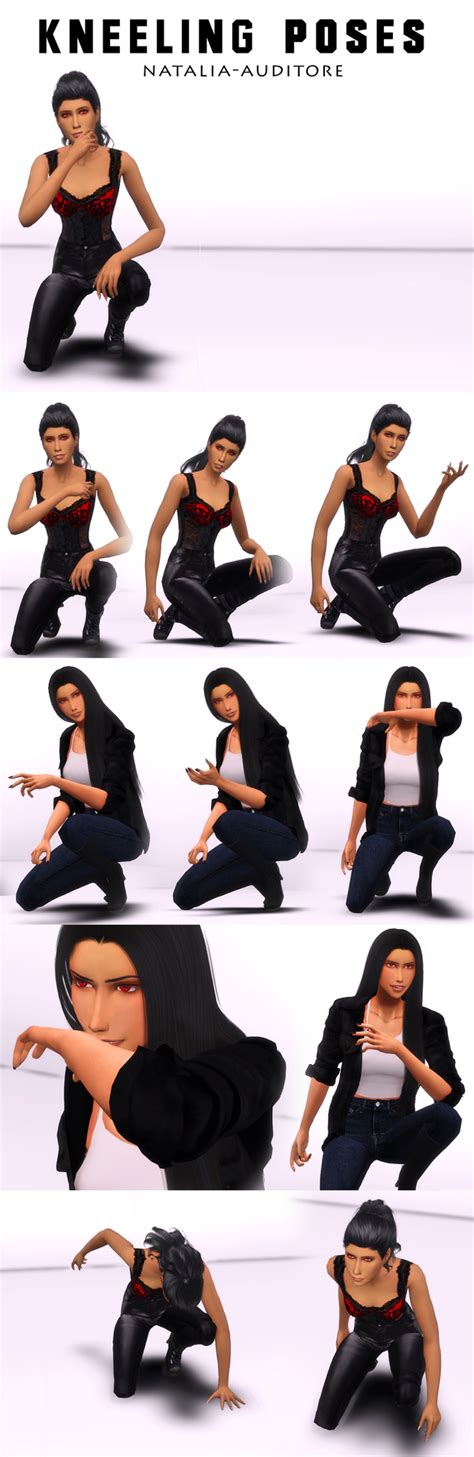 Kneeling Poses Natalia Auditore On Patreon Figure Poses Poses Sims 4