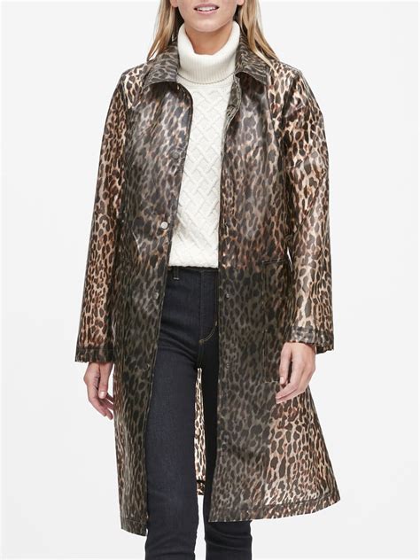 Banana Republic Leopard Print Rain Coat The Best Coats And Outerwear