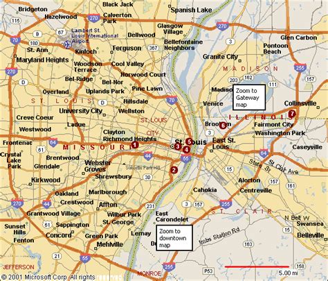 St Louis Metro Map Travelsfinderscom