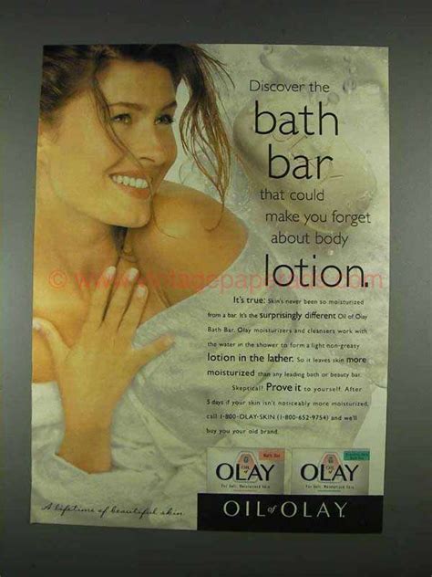 1996 Oil Of Olay Bath Bar Ad Forget About Body Lotion