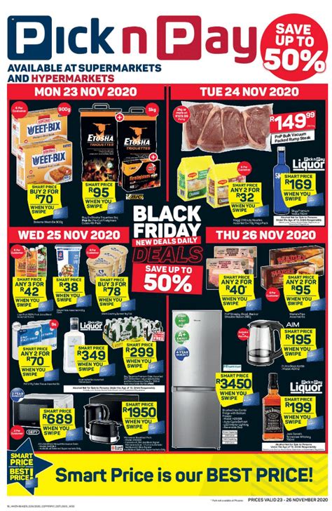 Pick N Pay Black Friday Deals And Specials 2020 Save Up To 50 Off