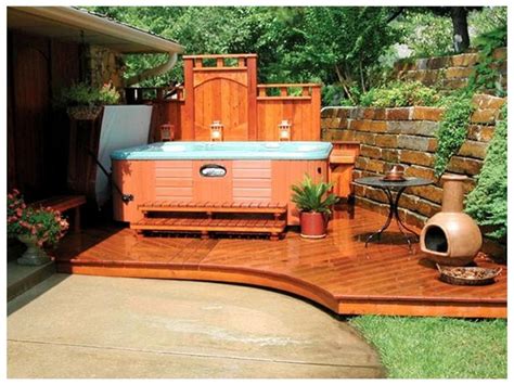 Perfect Outdoor Hot Tub Privacy Ideas Decorewarding Hot Tub Backyard Hot Tub Landscaping