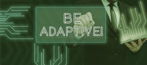 Text Caption Presenting Be Adaptive Business Approach Make The