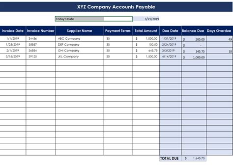 Download a free excel checkbook register template! Accounts payable excel formulas