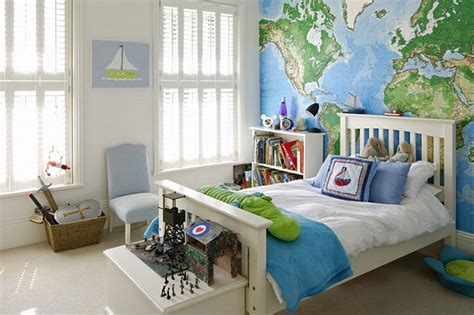 15 Boys Bedrooms With Map Walls Rilane