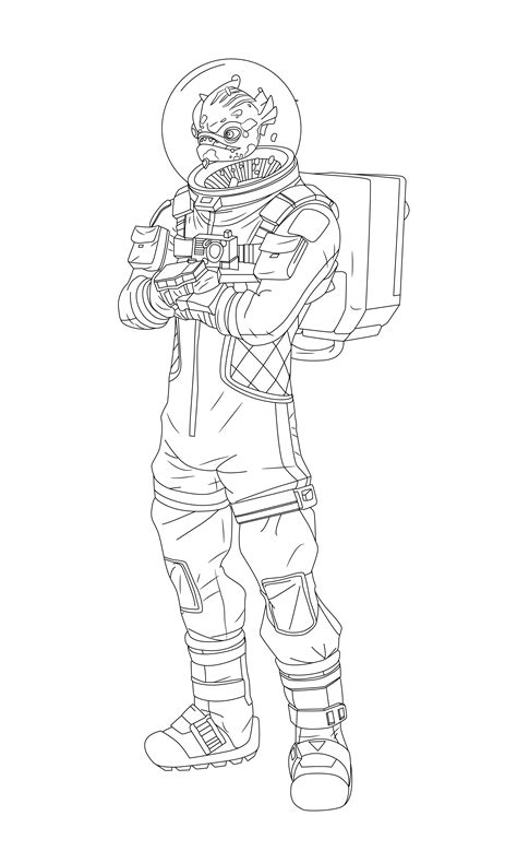 lynx fortnite coloring page